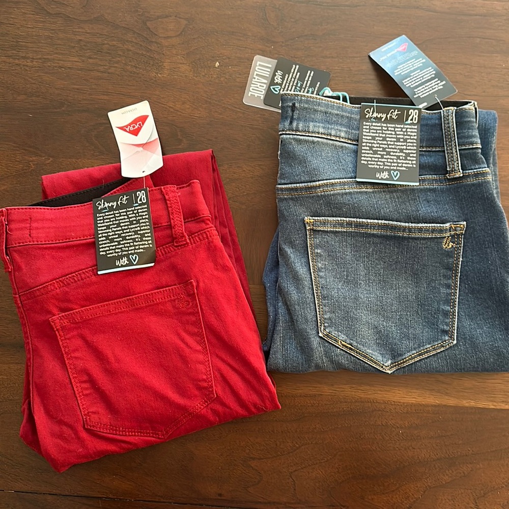 Bundle of two pair of LuLaRoe skinny denim NWT
